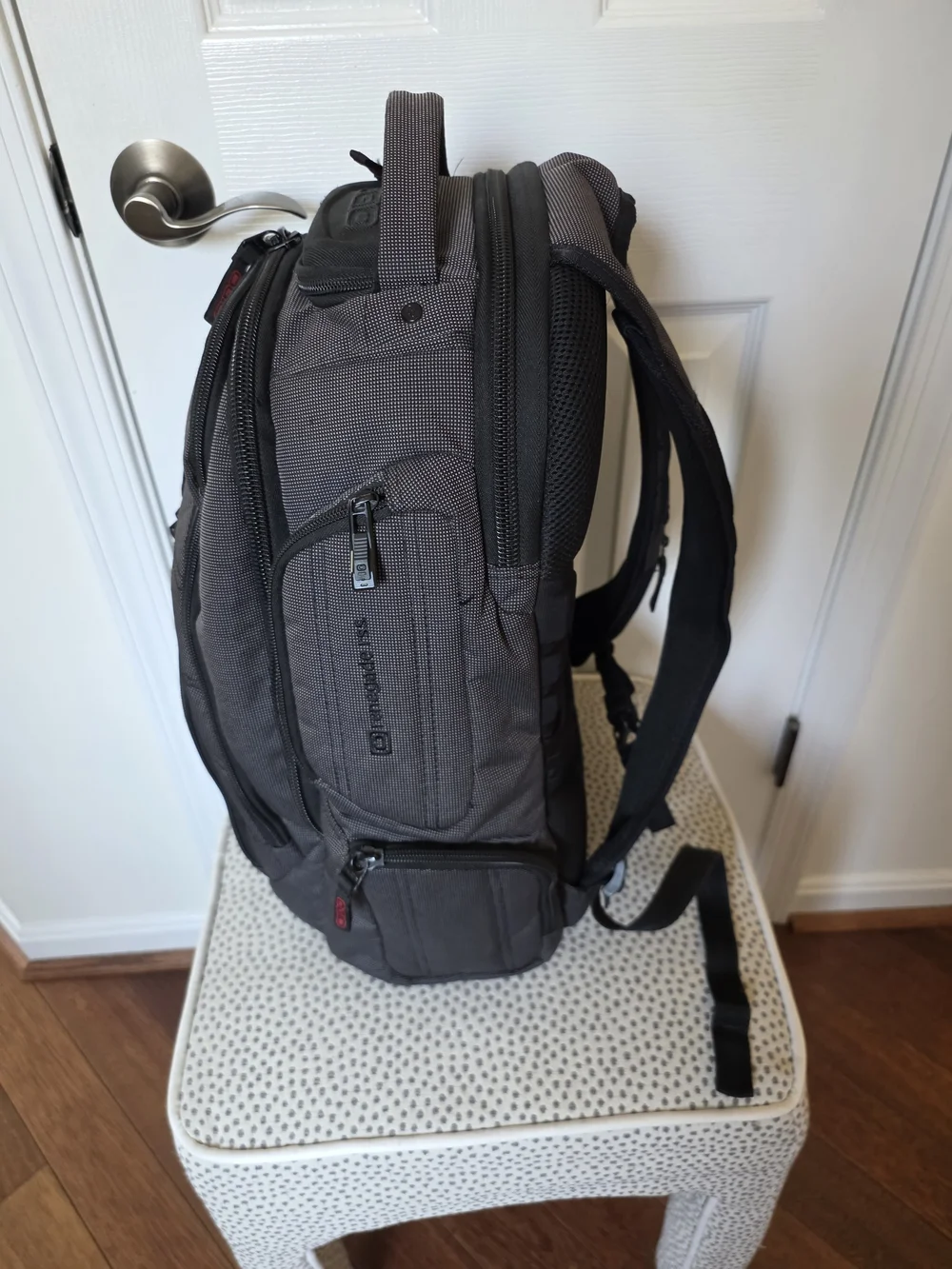 OGIO Men's Gray Backpack with Red Accents